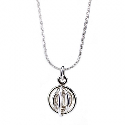 Solstice Pendant Necklace 1.5\
Sterling Silver
24\ Wheat Chain
Handcrafted by local artist Dennis Meade

As each piece is handmade, personalize this item. Contact us for pricing and availability.