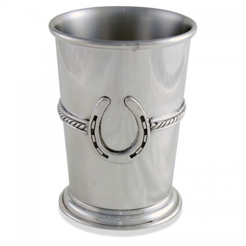 Equestrian Julep Cup 3.25\ Width x 4.25\ Height
Pewter

Care: Hand wash recommended and dry with a soft cloth

Interested in stock availability or special ordering items? Looking to order in bulk or an order that is personalized, wrapped, and delivered?  Contact us any time with your questions.