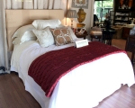 Bedding by Anichini, pictured in our Design Showroom