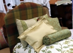 Custom L.V. Harkness Slipcover and Decorative Pillows