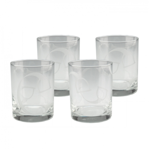 LVH Stirrup & Strap Double Old Fashioned, Set of Four 4\ Height x 3\ Width
14 Ounces, Each
Rim style:  Beaded

Imprint area:  2.75\H x 3\W

Care & Use:  Dishwasher safe.
















