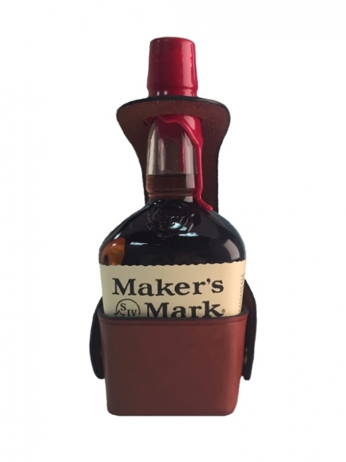 Custom Leather Bourbon Server - Maker\'s Mark 3\ x 3.5\ x 10.75\
Choose your leather and fit for your favorite Kentucky bourbon

Handmade in Kentucky
Brass plate included

As each piece is handmade and made-to-order, please contact the store to check availability and delivery timing.