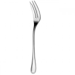Perles 2 Stainless Steel  Large Serving Fork The stainless steel serving fork in the Perles pattern was designed specifically to serve meat and vegetables. Serving utensils are sized to the collection\'s platters so they do not fall into the food. The Louis XVI-style Perles pattern, which features a single delicate line of beading reminiscent of a classic pearl necklace, was introduced in 1876.