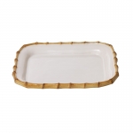 Bamboo Rectangular Platter 12\ 12\ Length x 9.5\ Width
Made of Ceramic Stoneware
Made in Portugal