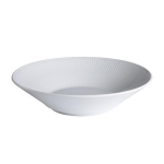 White Fluted Pasta Bowl 9.5\ Diameter