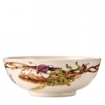 Forest Walk Serving Bowl 10\ 10\ Width, 4\ Height
 2.5 Quarts

Made in Portugal and is dishwasher, freezer, microwave and oven safe.