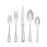 Perles 2 Stainless Five Piece Place Setting Salad Fork: 6.7\ Length
Dinner Fork: 8.3\ Length
Dinner Knife: 9.8\ Length
Dinner Spoon: 7.9\ Length
Teaspoon: 6\ Length
