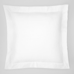Grande Hotel White/White Continental Sham These linens are styled after those that grace the beds of some of the finest hotels in the world. So if you\'re wondering why you always sleep so well in a five-star hotel, this may be the answer. This ever-popular percale is embroidered with tailored double-rows of satin stitch in colors numerous enough to thrill a decorator. Plus, they\'re woven by our masters in Italy to last through many washings.

Fabrication:
Percale with double-row of satin stitch embroidery
Duvet Cover: U-Shape on top of bed
Shams: 4-sides
Flat Sheet and Pillowcases: Along cuff

Finishing:
Knife-edge hem on Duvet Covers
Classic-style flanges, approximate measurements:
Shams: 3-inches; Boudoir: 2-inches
Flat Sheet and Pillowcase cuffs: 4-inches

Hem:
Plain
