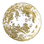 Gold Aves Dinner Plate Perfectly round, this dinner plate is an ideal finishing touch for sophisticated dining. Showcasing design excellence through its hand decorated 22 carat gold, the Aves range is perfect to complement a dining experience or afternoon tea setting. 