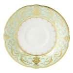 Darley Abbey Tea Saucer Fine bone china saucer to accompany the coordinating tea cup. Capturing the regency style of restrained simplicity, the Darley Abbey collection is inspired by the 18th Century and uses delicate lines and intricate curves to entertain any occasion but especially for afternoon tea. 