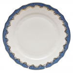 Fish Scale Blue Service Plate While it has often been used as a complement to Herend\'s patterns, with these service plates Herend is putting the focus on the fish scale design itself. 
