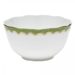 Fish Scale Evergreen Round Bowl 