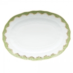 Fish Scale Evergreen Oval Platter 15\  15\ Length x 11.5\ Width


