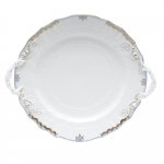 Princess Victoria Light Blue Chop Plate with Handles 15\ Length x 11.5\ Width