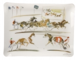 Harness Racing Acrylic Tray 19.25\ x 15.25\
Made in France

Care Instructions: Do not immerse in water, do not put in dishwasher, use a sponge to clean, store in a cool place.