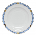 Chinese Bouquet Garland Blue Dessert Plate 