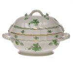 Chinese Bouquet Green Tureen with Branch Handles 9.5\ Height
2 Quart



