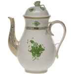 Chinese Bouquet Green Coffee Pot 10\ Height
60 Ounces


