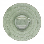 Apple Green Lace Five Piece Place Setting 