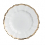 Carlton Gold Dinner Plate Perfectly round, this dinner plate is an ideal finishing touch for sophisticated dining. A simple but stylish gold pattern of tiny diamonds set in a finely drawn border gives an elegant appearance. The versatile pattern combines with other patterns to create a personalized style or theme. 