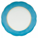 Silk Ribbon Turquoise Service Plate 