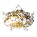 Gold Aves Soup Tureen with Cover 
11\ Width, 5.9\ Height
101 Ounces