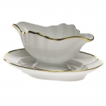 Gwendolyn Gravy Boat with Fixed Stand 10\ Length