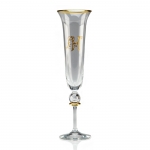 Juwel Champagne Flute - Customized Price includes glass-etched monogram inlay with gold.

Personalize this item.  Contact us for pricing and availability.
