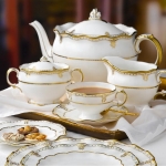 Elizabeth Gold Tea Cup Saucer 