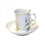 Waves Relief Woodland Flora Coffee Cup and Saucer 
