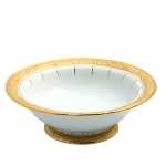 Golden Baroque Round Bowl 10 3/4\ 10.75\ diameter

