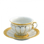 Golden Baroque Cup and Saucer 