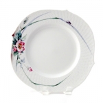 Waves Relief Woodland Flora Dinner Plate 
