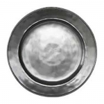 Pewter Stoneware Dinner Plate Please call store for delivery timing. 