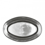 Pewter Stoneware Oval Platter 15\ 15″ Length, 10\ Width