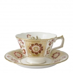 Derby Panel Red Tea Cup Saucer