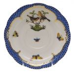 Rothschild Bird Blue Border Tea Cup Saucer - Motif #9 