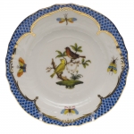 Rothschild Bird Blue Border Bread and Butter Plate, Motif #6 