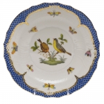 Rothschild Bird Blue Border Salad Plate, Motif #7 