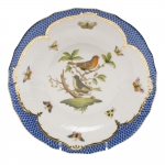 Rothschild Bird Blue Border Dessert Plate, Motif #3 