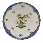 Rothschild Bird Blue Border Dinner Plate, Motif #3 