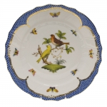 Rothschild Bird Blue Border Dinner Plate, Motif #6 