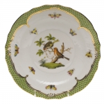 Rothschild Bird Green Border Salad Plate - Motif #10 