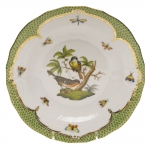 Rothschild Bird Green Border Dessert Plate, Motif #2 