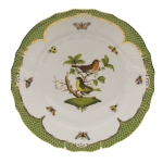 Rothschild Bird Green Border Dinner Plate - Motif #3 