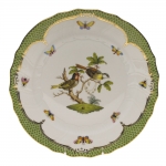 Rothschild Bird Green Border Dinner Plate - Motif #11 