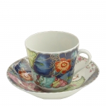 Tobacco Leaf Tea Cup and Saucer 2.5\ Height

