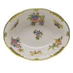 Queen Victoria Green Oval Vegetable Dish 10\ 10\ Length x 8\ Width