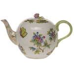  Queen Victoria Green 36 Ounce Teapot with Rose 5.5\ Height
36 Ounces