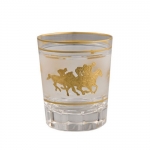 Double Old-Fashioned with Gold Horses 4\ high; 8 1/2 oz., 24K gold

RETIRED/Collection No Longer Available